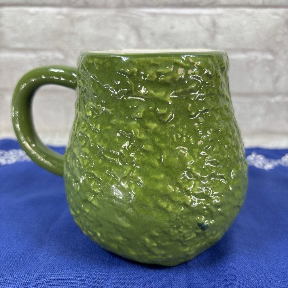 Boston Warehouse 3D Hand Painted Avocado Coffee Mug 10-12oz - Picture 3 of 5